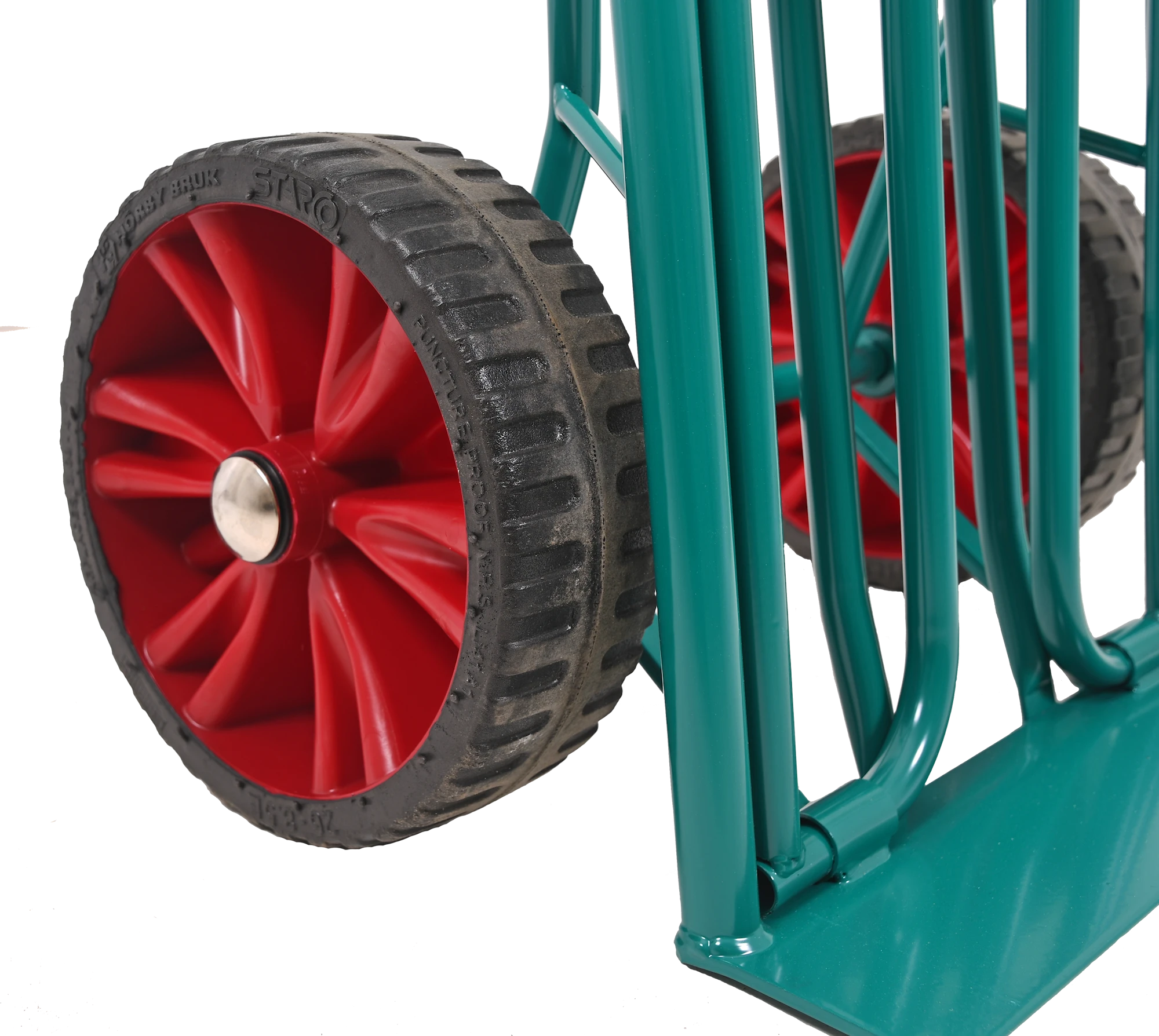 Magasinkärra 10 Tum Punkteringsfritt Rullagrad Plastfälg - Afbeelding 3